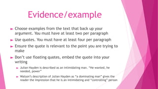 Analytical essay writing.pptx and also an extansive | PPTX