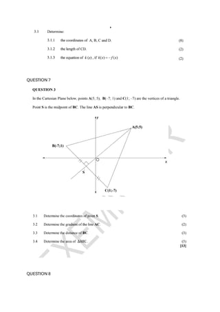 QUESTION 7
QUESTION 8
 