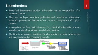 Analytical instrumentation introduction | PDF