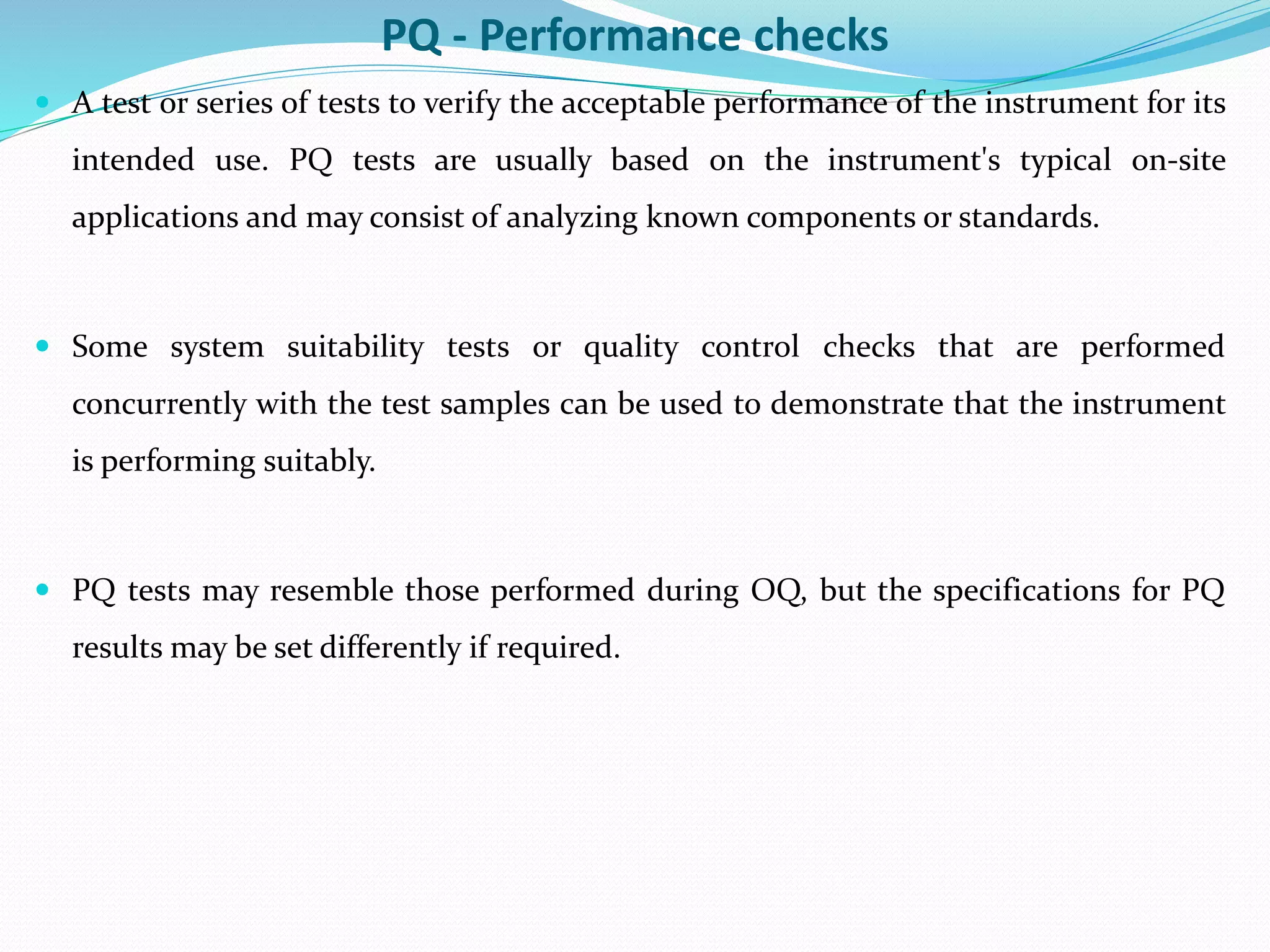 Analytical instrument qualification PPT