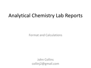 Analytical Lab Report Example analytical chemistry lab report writing.pdf