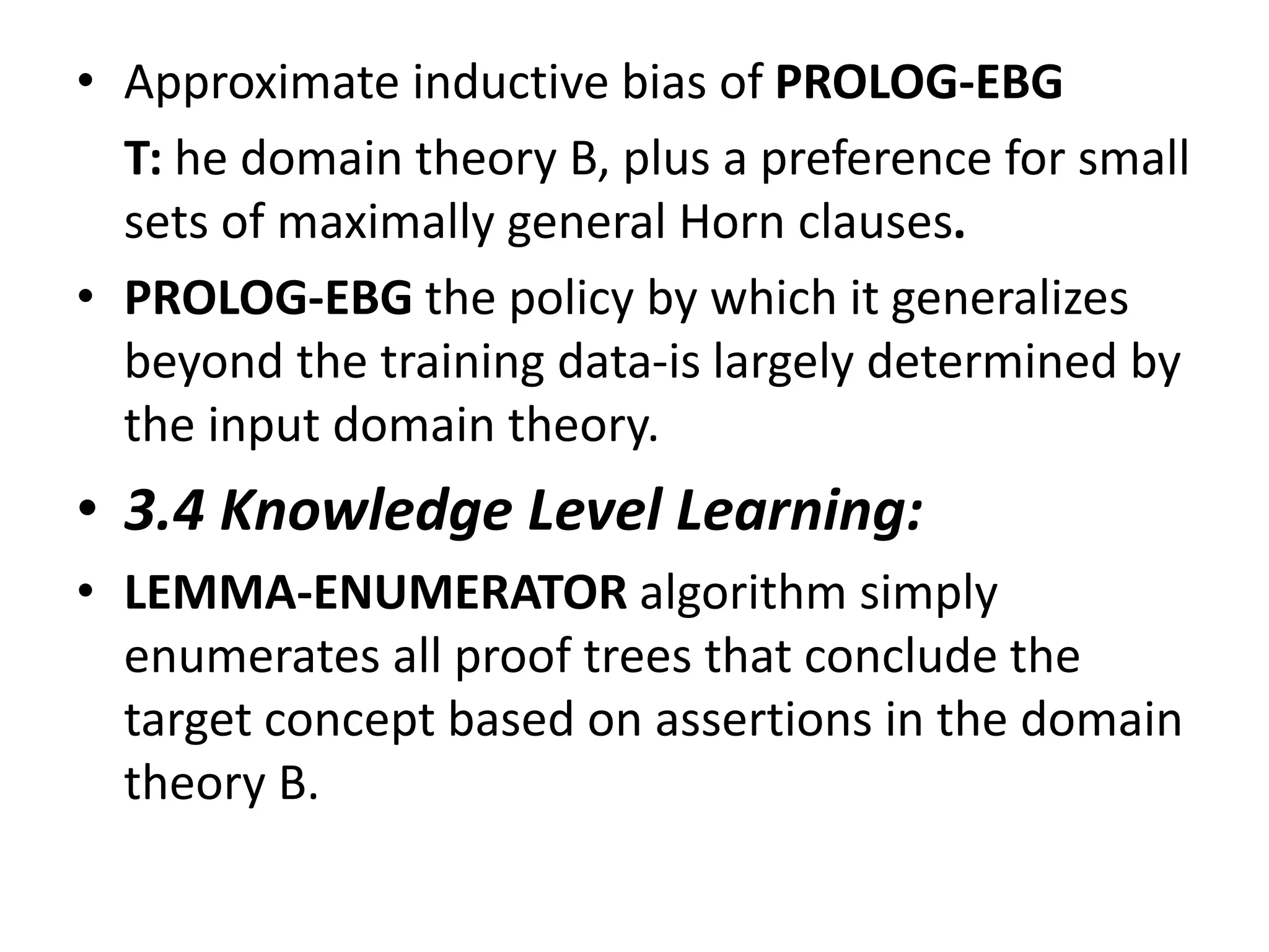 Analytical learning | PPTX | Programming Languages | Computing