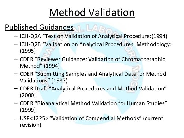 Analytical method validation