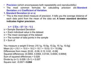 High Precision Values Using Standard Deviation Comprehensive Guide to Analytical Method Validation Principles and ...