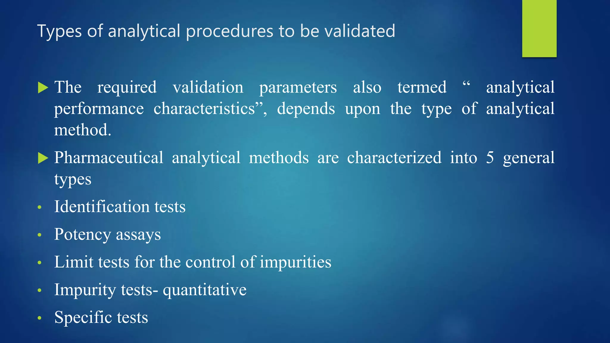 Analytical method validation as per ich and usp | PPTX | Pharmaceutical ...