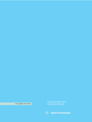 cGMP
GCP
ISO 17025
PIC/S
GxP
FDA
LOD/LOQ
OECD
QA/QC
API EP
SOP
USP<1225/1226>
ICH Q2(R1)
Validation of
Analytical Methods
Validation
of
Analytical
Methods
© Copyright 2010 Agilent Technologies
Printed in Germany, March 1, 2010
Publication Number 5990-5140EN
www.agilent.com/chem/
A Primer
 