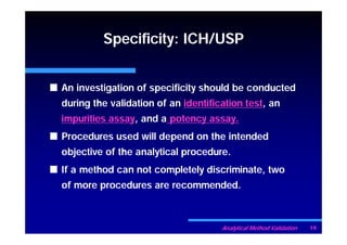 Analytical method validation raaj gprac [compatibility mode] | PDF