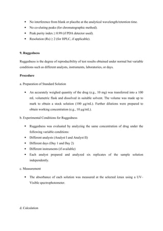 Comprehensive Guide to Analytical Method Validation in Pharmaceutics | DOCX