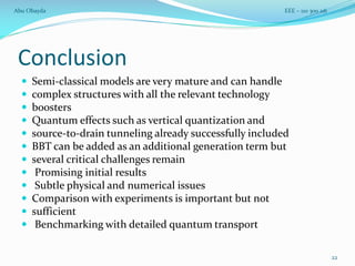 Analytical Modeling of Tunneling Field Effect Transistor (TFET) | PDF