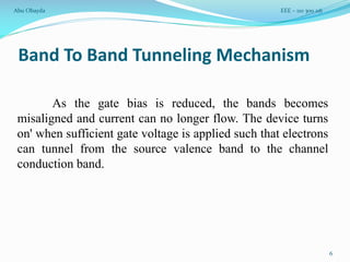 Analytical Modeling of Tunneling Field Effect Transistor (TFET) | PDF ...