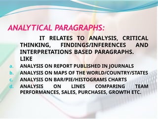 Analytical Paragraph Writing.pptx automotive | PPTX