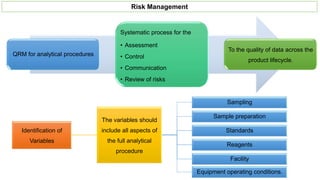 Analytical procedures life cycle management | PPTX