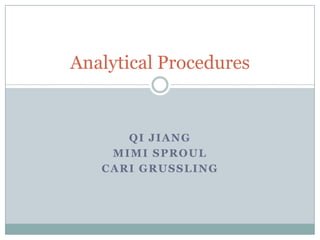 Qi Jiang  Mimi sproul carigrussling Analytical Procedures 