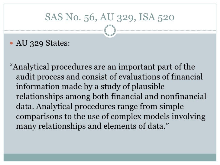 Analytical procedures presentation