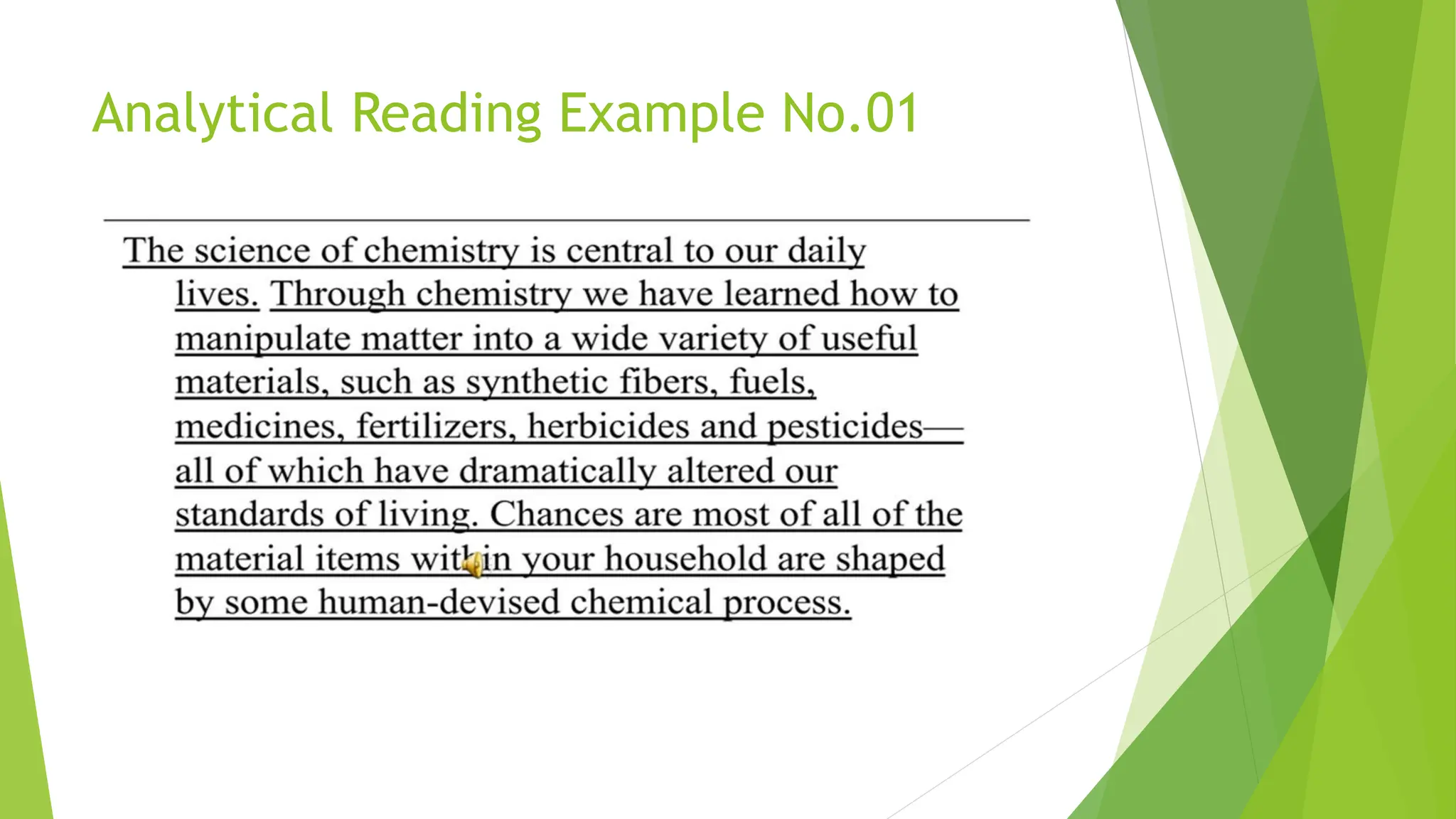 Analytical Reading Example No.01
 
