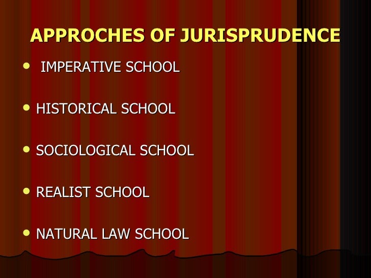 What are the different schools of jurisprudence?