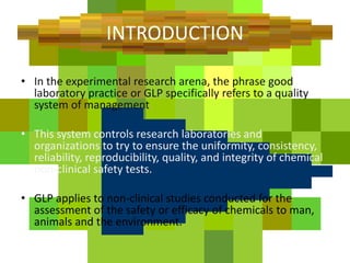 GOOD LABORATORY PRACTICES | PPTX