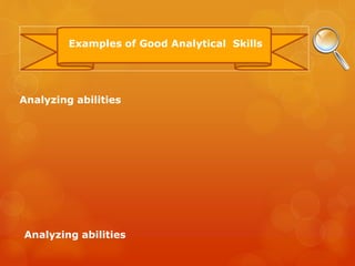 analytical skills