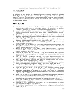 ANALYTICAL SOLUTIONS OF THE MODIFIED COULOMB POTENTIAL USING THE ...
