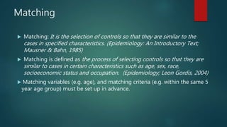 Analytical study designs case control study | PPTX