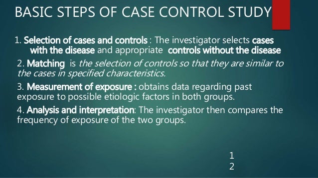 individual matching case-control study individual matching case-control study