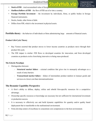 Analytical Study Of Foreign Direct Investment In India (1) | PDF