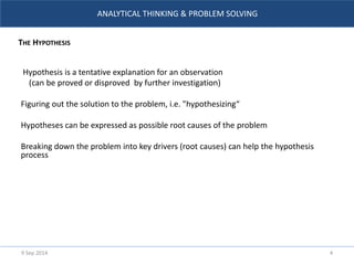 Analytical thinking & problem solving | PPTX