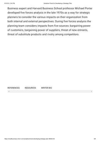 Analytical Tools for Developing a Strategic Plan.pdf