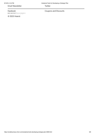 Analytical Tools for Developing a Strategic Plan.pdf