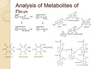 Analysis of Metabolites of
Drug

 