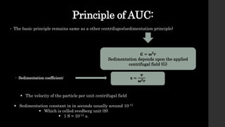 Analytical ultracentrifuge | PPTX