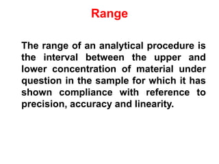 Sample Inner Range Analytical method validation | PDF