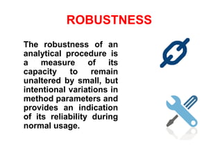 Analytical method validation | PDF