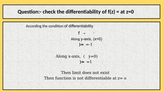 ANALYTIC FUNCTIONs differentiability .pptx