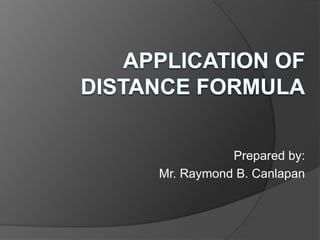 Example 1:Find the distance between P (0, 1) and  Q (3, 5).
