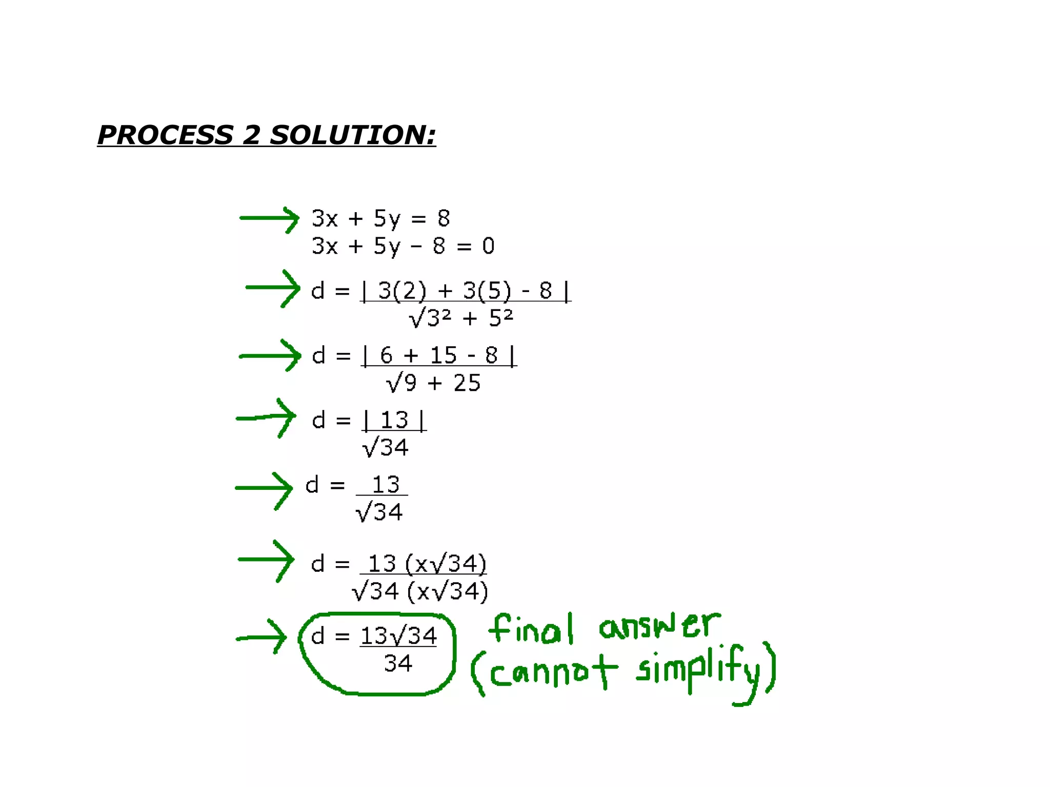PROCESS 2 SOLUTION: 