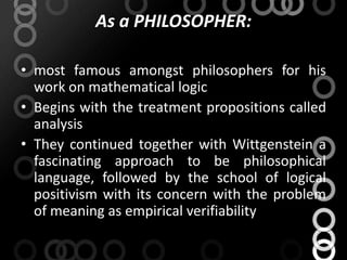 Analytic philosophy finl ppt | PPTX