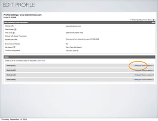 EDIT PROFILE




Thursday, September 15, 2011
 