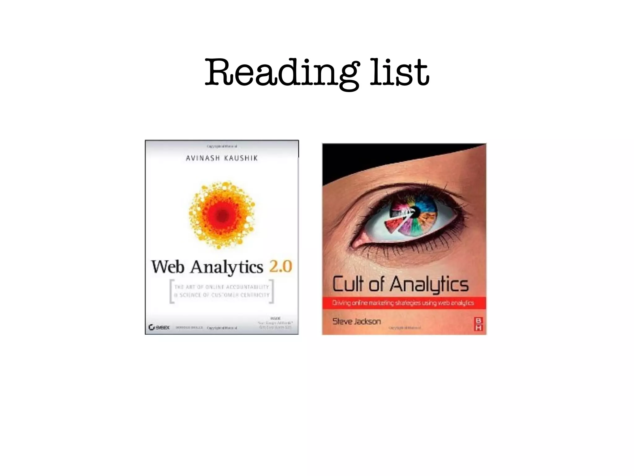 Reading list
 