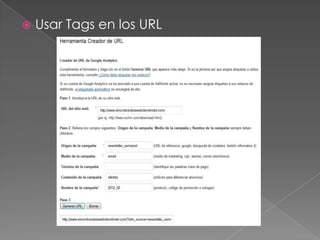    Usar Tags en los URL
 