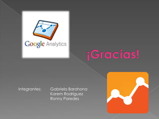 Integrantes:   Gabriela Barahona
               Karem Rodríguez
               Ronny Paredes
 