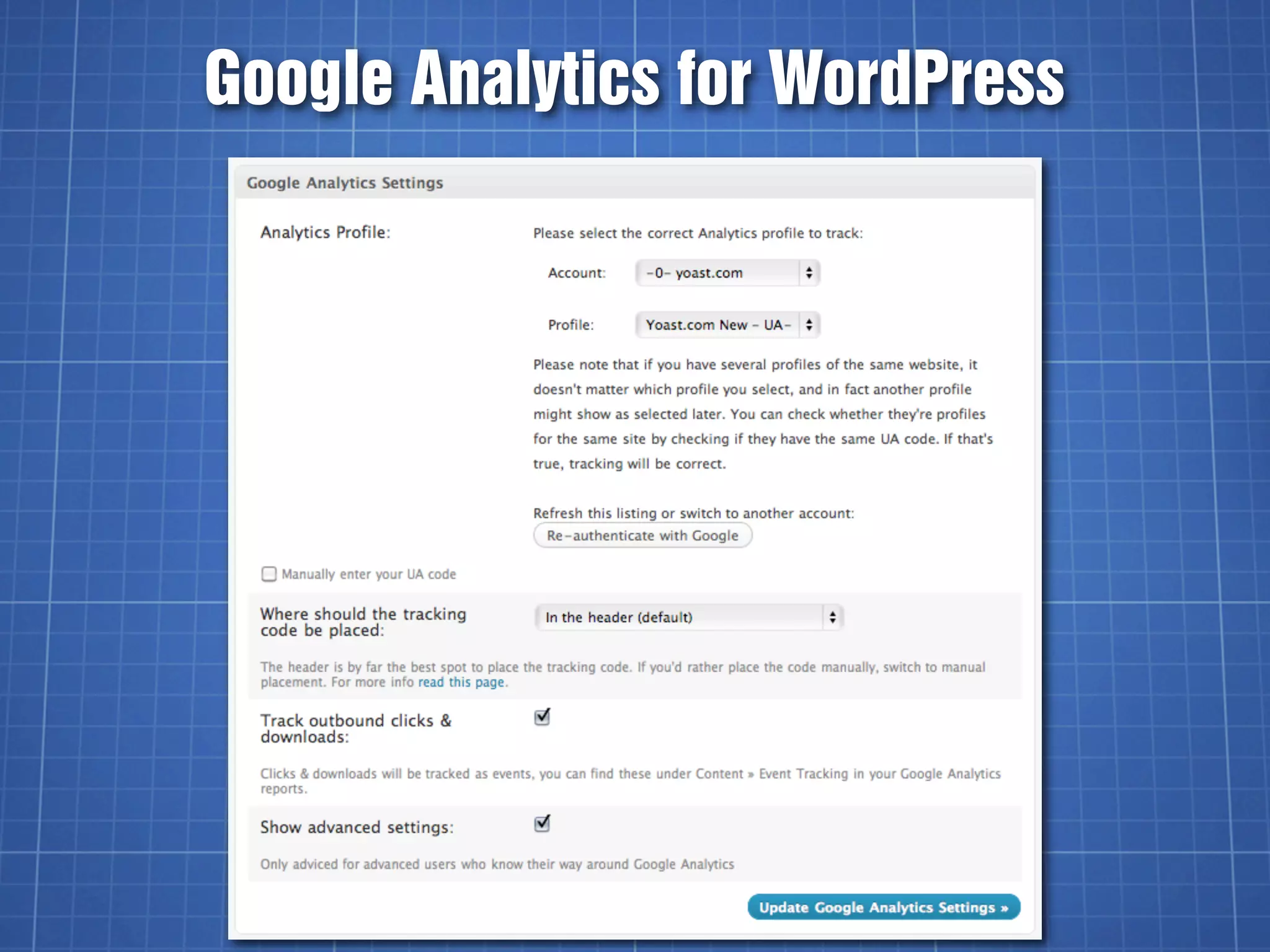 Google Analytics for WordPress
 