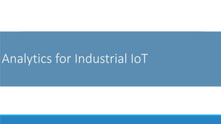 Data Analytics for IoT | PDF