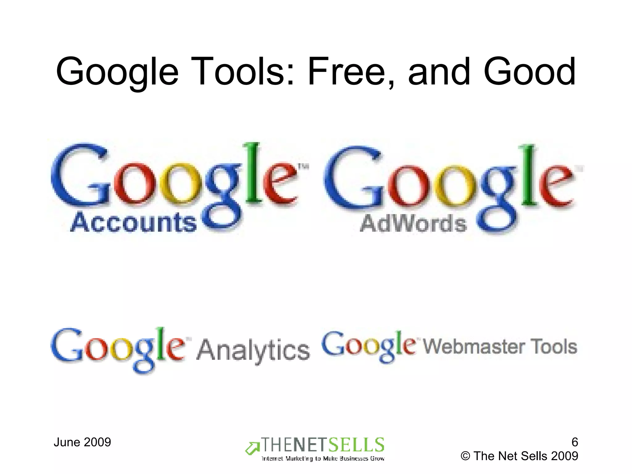 Google Tools: Free, and Good 