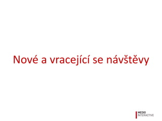 Nové a vracející se návštěvy
 