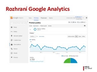 Rozhraní Google Analytics
 