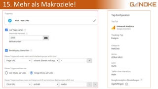 15. Mehr als Makroziele!
 