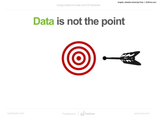 Data is not the point
 
