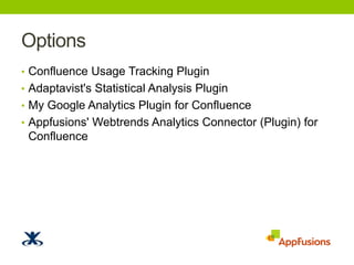 Analytics & Atlassian Confluence | PPTX