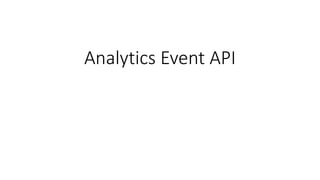 Analytics Event API
 